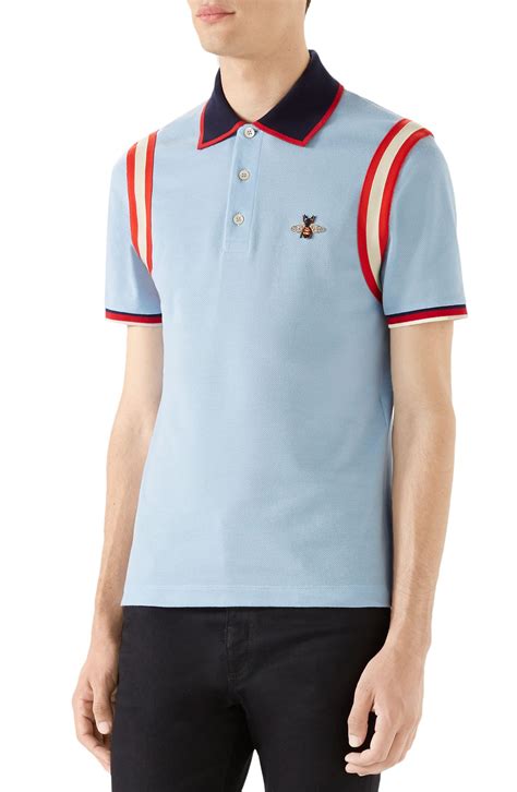 gucci bee polo red|authentic Gucci polo shirts.